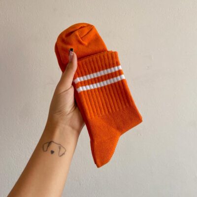 Tenis a Rayas - Naranja, 4