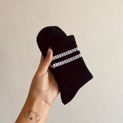 Tenis a Rayas - Negro, 5